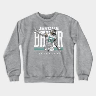 Jerome Baker Miami Player Name Crewneck Sweatshirt